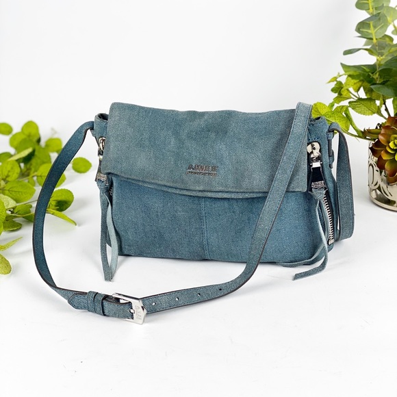 SOLD Aimee Kestenberg Denim Leather Crossbody - Picture 3 of 8